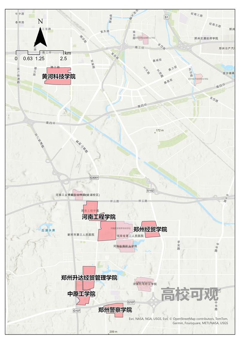 河南鄭州&mdash;&mdash;大學(xué)分布.